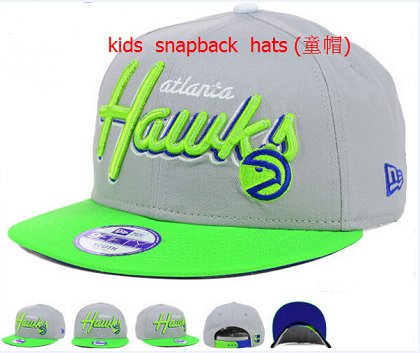 Kids Atlanta Hawks Snapback Hat 60D 140802 6